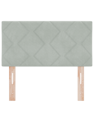 Testiera LED Grigio chiaro 80 cm Pelle Sintetica