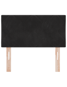 Testiera LED Nero 80 cm Pelle Sintetica