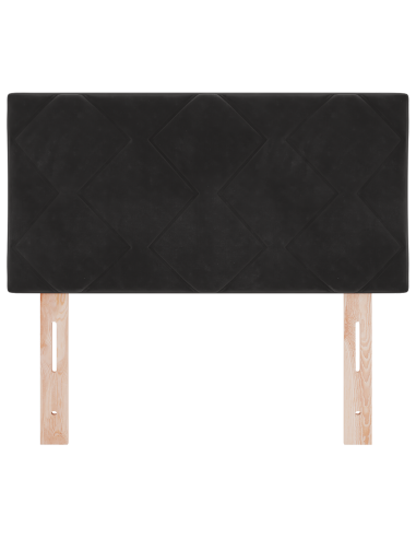 Testiera LED Nero 80 cm Pelle Sintetica