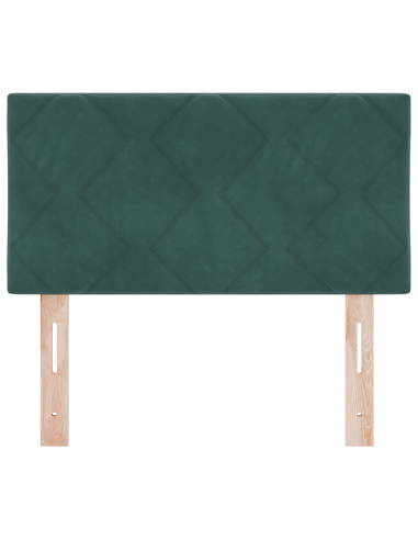 Testiera LED Verde Scuro 80 cm Pelle Sintetica