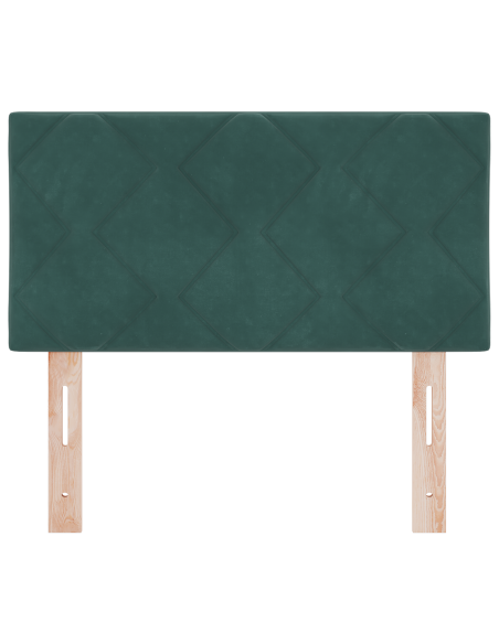Testata LED Design Blocchi a Diamante Verde Scuro 80 cm Velluto