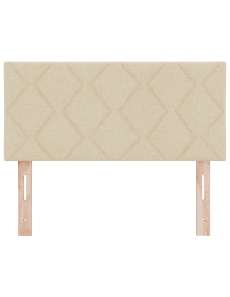Testiera LED Design a Blocchi di Diamante Color Crema 90 cm Tessuto