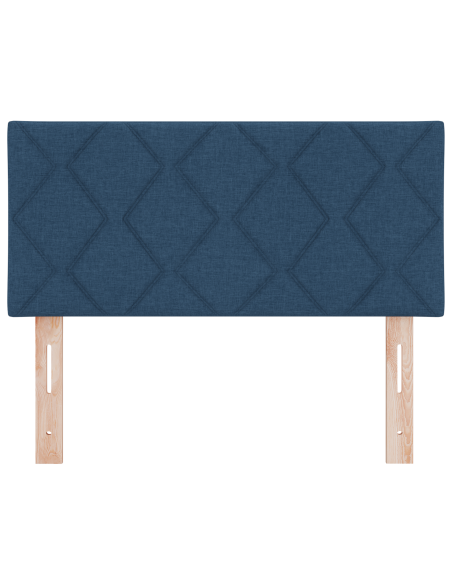 Testiera LED Blu con Design a Blocchi di Diamante, 90 cm, Tessuto