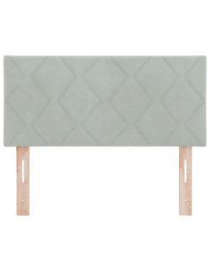 Testiera LED Grigio chiaro 90 cm Pelle Sintetica