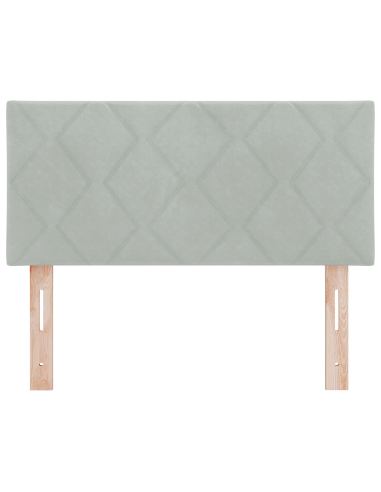 Testiera LED Grigio chiaro 90 cm Pelle Sintetica