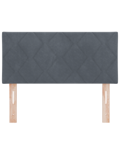 Testiera LED Grigio scuro 90 cm Pelle Sintetica