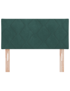 Testiera LED Verde Scuro 90 cm Pelle Sintetica