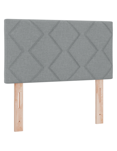 Testiera Grigio chiaro 80 cm Tessuto