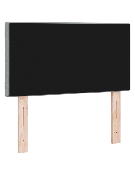 Testata LED Design a blocchi a diamante Grigio chiaro 80 cm Tessuto