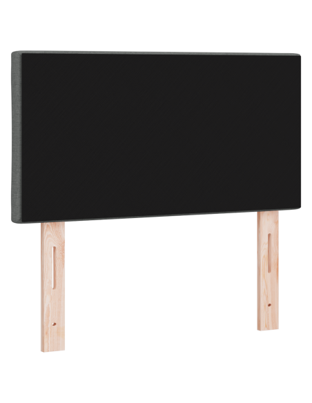 Testata LED  Design Blocchi di Diamante Grigio Scuro 80 cm Tessuto