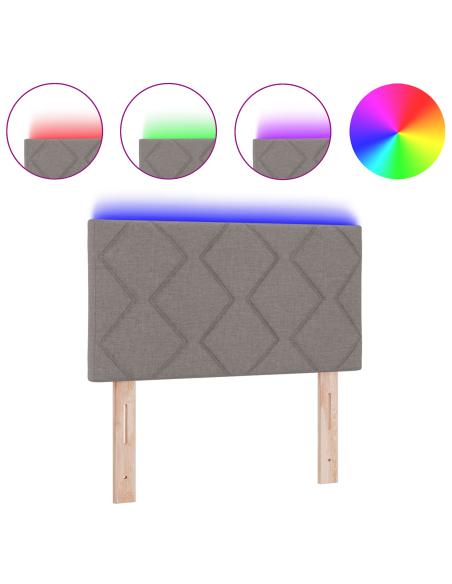 Testiera Talpa 80 cm Tessuto