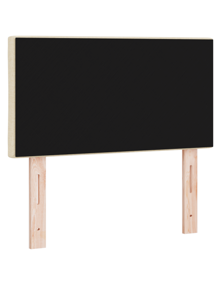 Testiera LED Design a Blocchi di Diamante Panna 80 cm Tessuto