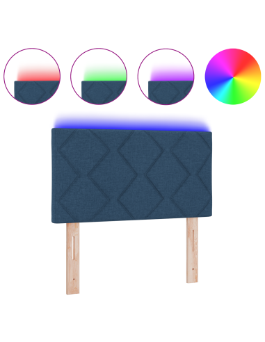 Testiera Blu 180 cm Tessuto