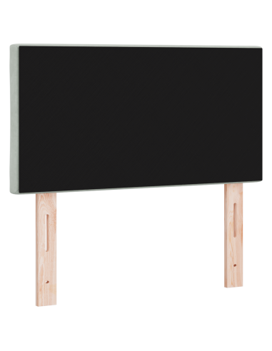 Testiera LED Grigio chiaro 80 cm Pelle Sintetica