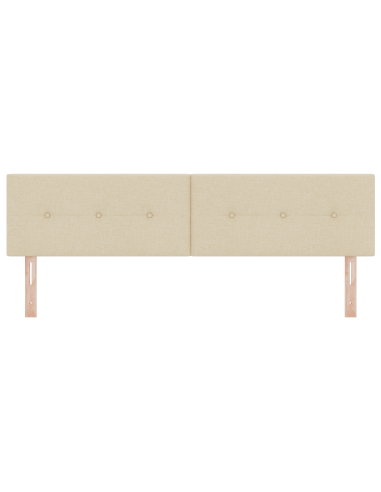 Testiera LED con luci a strisce a LED Crema 180 cm Poliestere