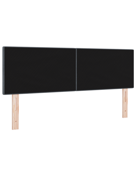 Testata LED  con bottoni trapuntati grigio scuro 80 cm in velluto