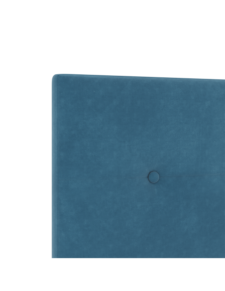 Testata LED  con bottoni trapuntata Blu Scuro 80 cm Velluto