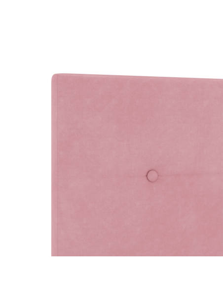 Testata LED  con bottoni trapuntati Rosa 80 cm in velluto