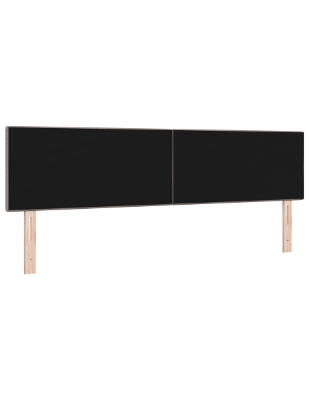 Testiera LED  con bottoni trapuntati tortora 90 cm in tessuto