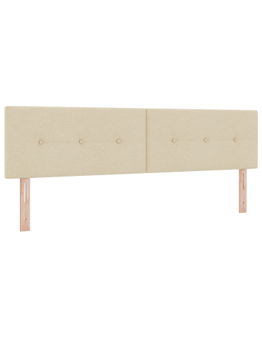 Testiera LED con luci a strisce a LED Crema 180 cm Poliestere