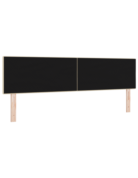 Testata LED Imbottita Panna 90 cm Tessuto