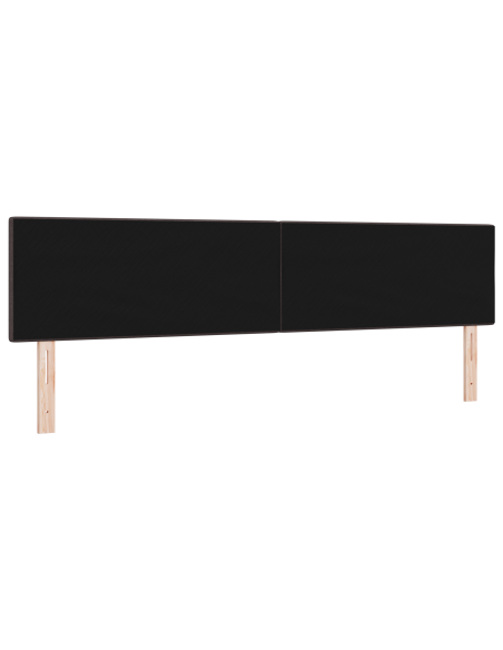 Testata LED  in tessuto marrone scuro con bottoni 100 cm