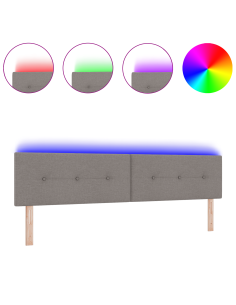 Testiera LED con luci a strisce a LED Talpa 200 cm Poliestere 2