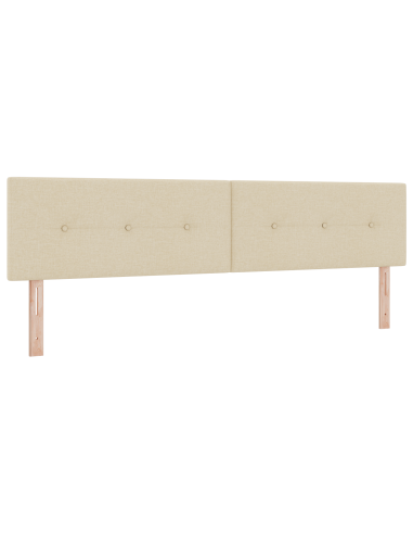 Testiera LED con luci a strisce a LED Crema 200 cm Poliestere