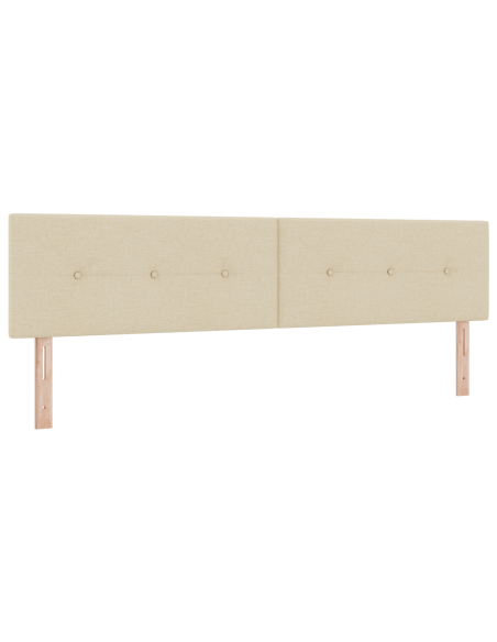 Testiera LED con luci a strisce a LED Crema 200 cm Poliestere