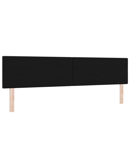 Testiera LED con luci a strisce a LED Nero 200 cm Poliestere