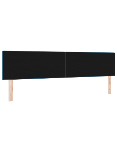 Testata LED  Con Bottoni Trapuntati Blu Scuro 100 cm Velluto