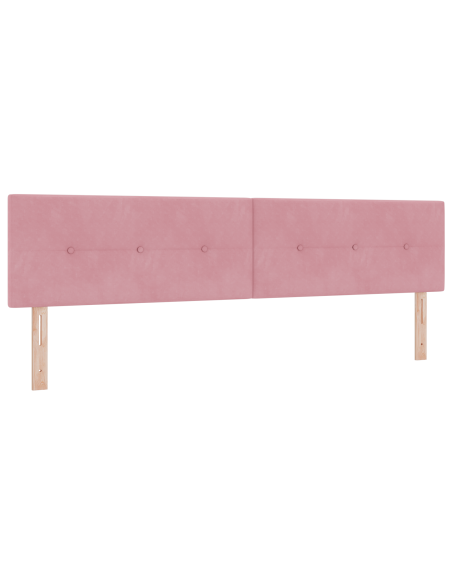 Testata LED Rosa Fattura A Bottoni 100 cm Velluto