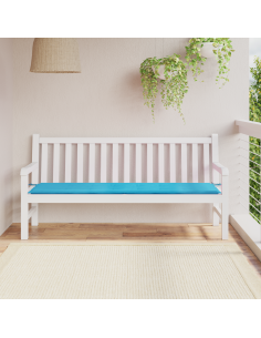 Cuscino per Panchina Turchese 150 x 50 x 3 cm Tessuto Oxford
