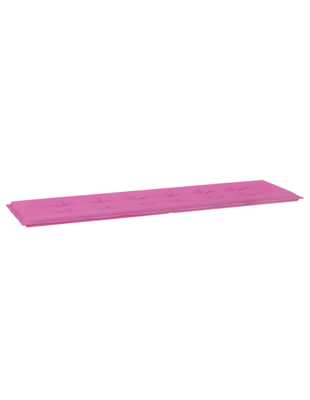 Cuscino da panchina da giardino Rosa 180x50x4 cm Tessuto Oxford