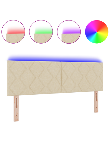 Testiera Crema 160 cm Tessuto