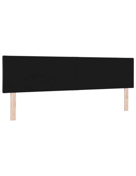 Testiera LED  Design a Diamanti Nera 180 cm Tessuto