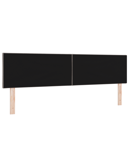 Testiera LED Set di 2 Tortora Tessuto resistente 180 cm Moderna