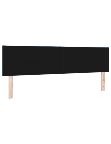 Testiera LED  Design a Blocchi di Diamante Blu 180 cm Tessuto
