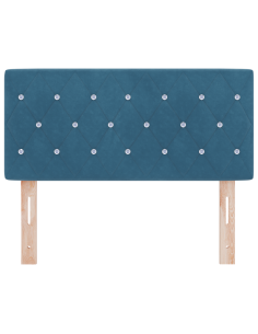 Testiera LED con testiera Blu Scuro 90 cm Poliestere