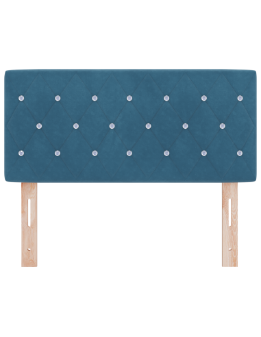 Testiera LED con testiera Blu Scuro 90 cm Poliestere