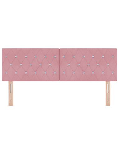 Testiera LED con luci a strisce a LED Rosa 144 cm Poliestere