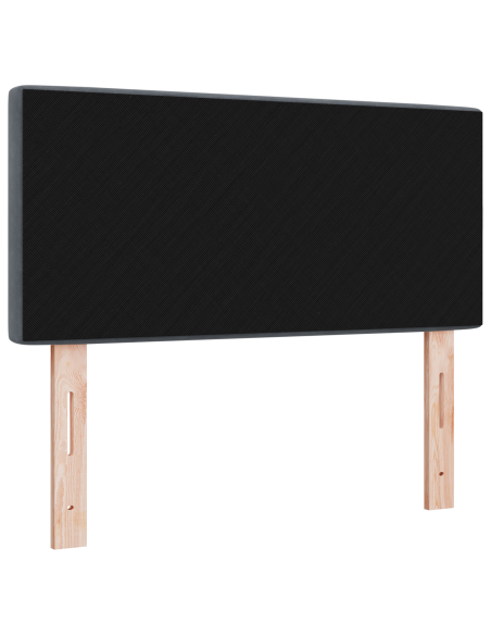 Testata a LED con Bottoni a Cristallo Grigia Scura 90 cm Velluto