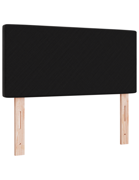 Testiera LED con luci a strisce a LED Nero 90 cm Poliestere