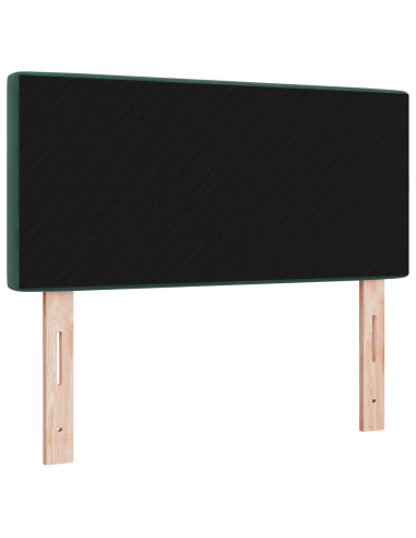 Testiera LED con testiera Verde Scuro 90 cm Poliestere