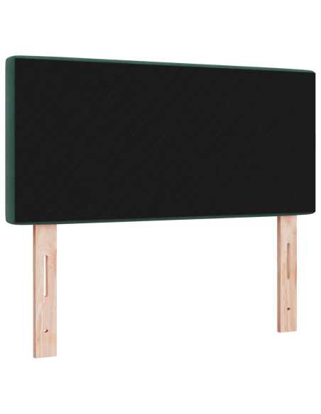 Testata LED con Bottoni in Cristallo Verde Scuro 90 cm Velluto
