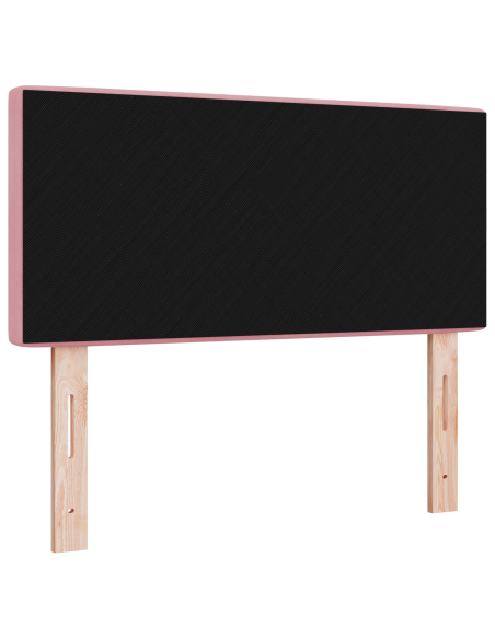Testiera LED con Pulsanti in Cristallo Imbottita Rosa 90 cm in Velluto