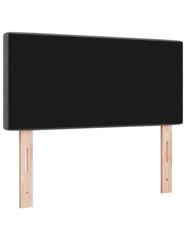 Testiera LED con testiera Grigio scuro 100 cm Poliestere