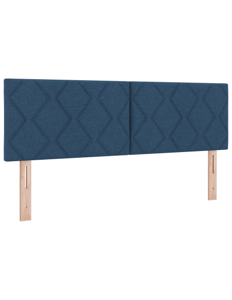 Testiera  Design a Blocchi di Diamante Blu 144 cm Tessuto