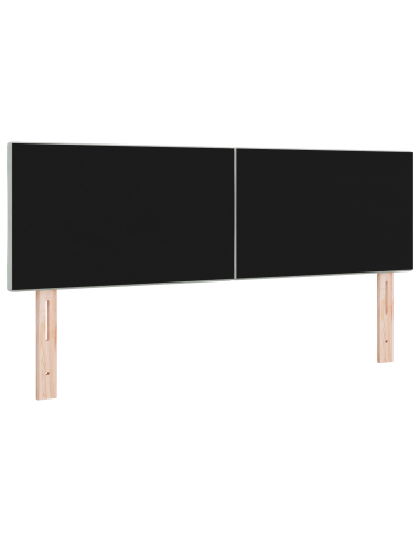 Testiera LED Grigio chiaro 144 cm Pelle Sintetica