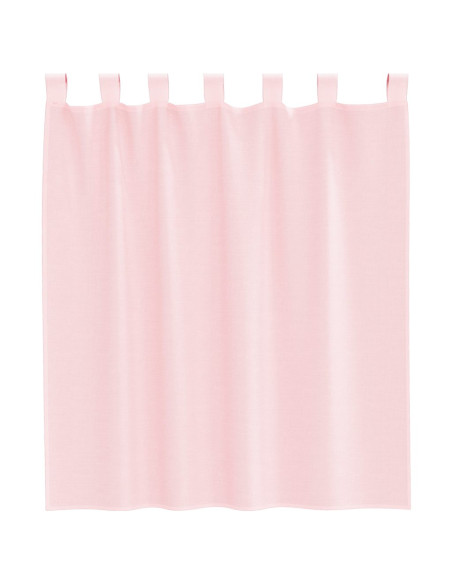 Tende in Voile con Tasche per Aste 2 pz Rosa Chiaro